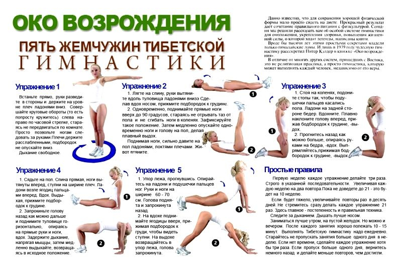 5 тибетских упражнений