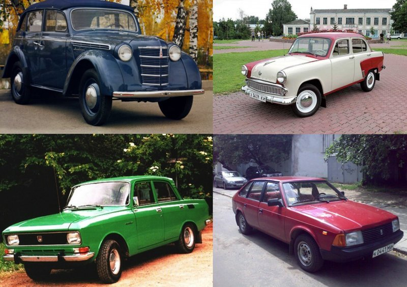 Автомобили москвич — модельный ряд автомобилей москвич