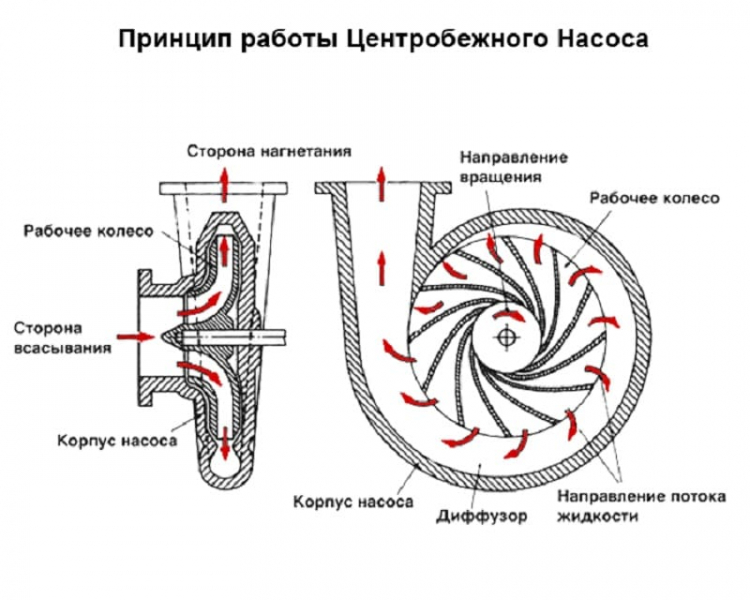 Центробежные насосы: устройство, принцип работы, классификация, характеристики, неисправности и ремонт