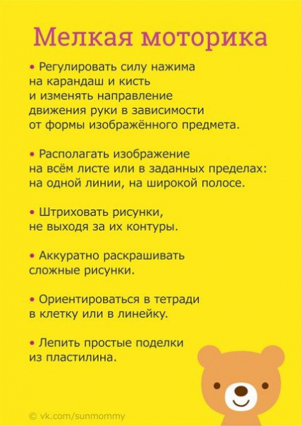 Чему следует научить ребенка к 6 годам