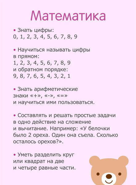 Чему следует научить ребенка к 6 годам