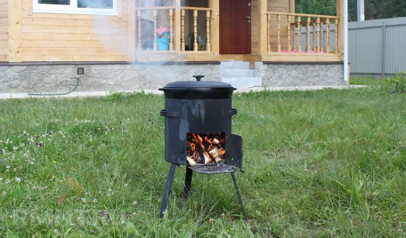 Делаем печь для казана своими руками