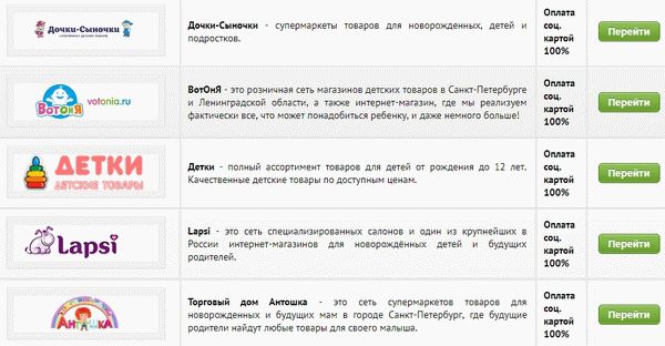 Детская карта при рождении ребенка в 2019 году в спб: условия получения, сумма, документы и магазины