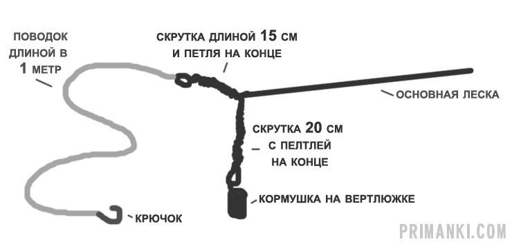 Фидерные оснастки для ловли леща