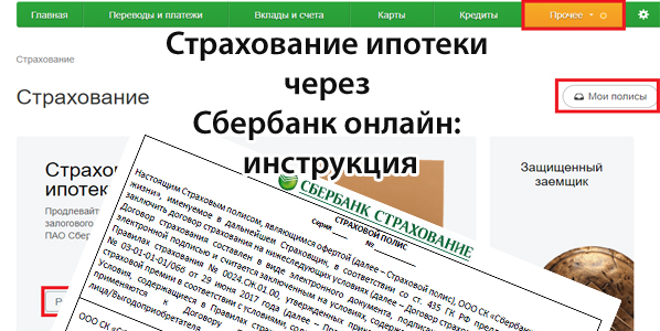 Инструкция, как оплатить страховку по ипотеке в сбербанке онлайн и с помощью мобильного приложения: комиссия и сроки оплаты