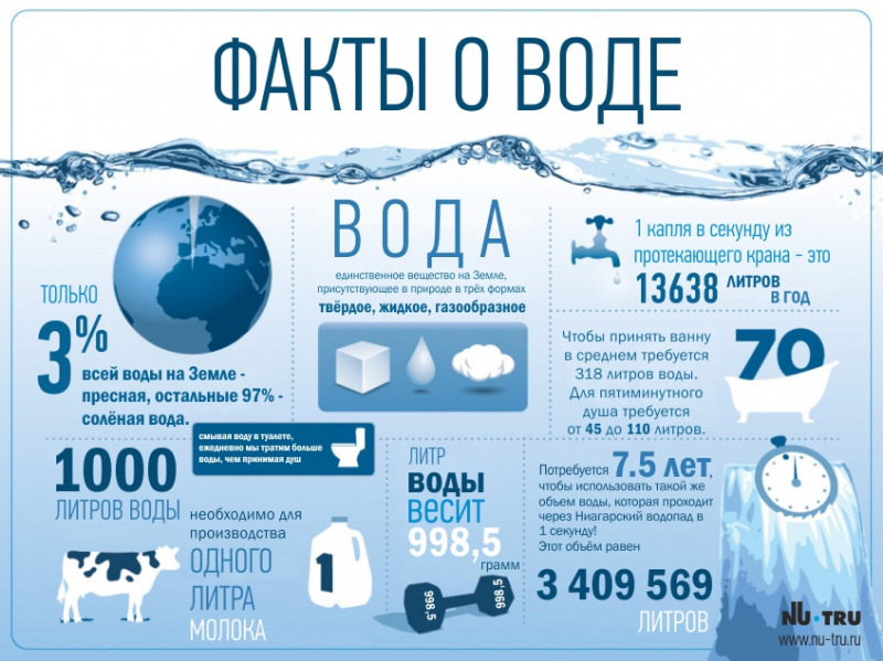 Интересные факты о воде