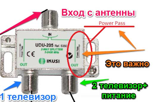 Как к одной антенне подключить два телевизора