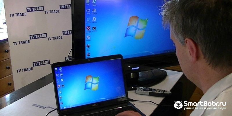 Как подключить ноутбук к телевизору через hdmi, vga, wifi
