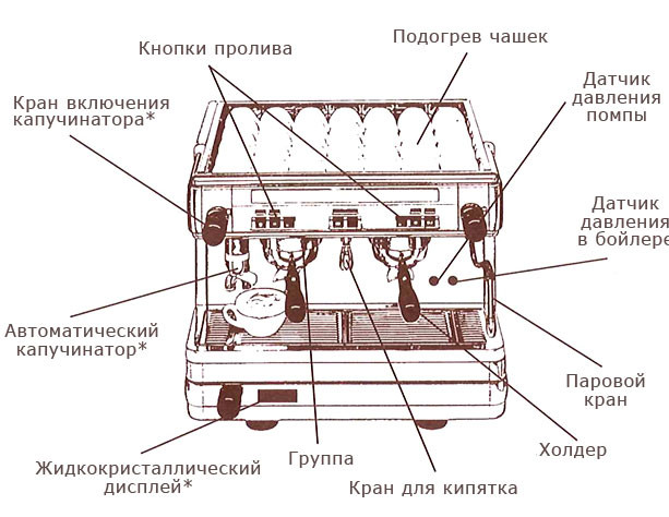 Как работает кофеварка: схема, устройство, принцип действия