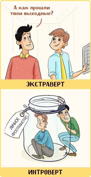 Как видят мир экстраверты и интроверты