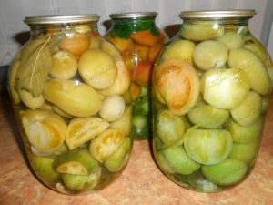 Маринованные зеленые помидоры: на зиму, быстрого приготовления, пошаговый рецепт, с картинками, консервированные, маринад, дольками, фото и видео