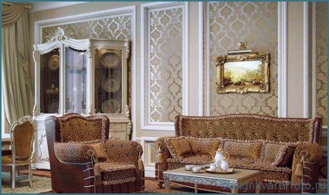 Обои в классическом стиле, фото подборка