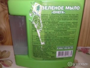 Обработка зеленым мылом от тли