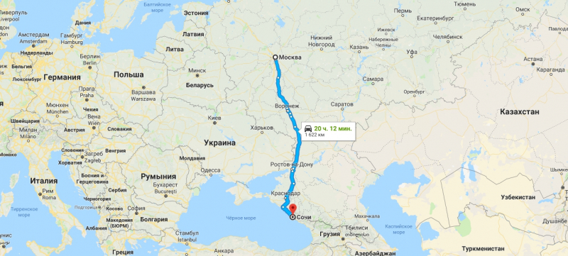 Особенности грузоперевозок москва – сочи – москва