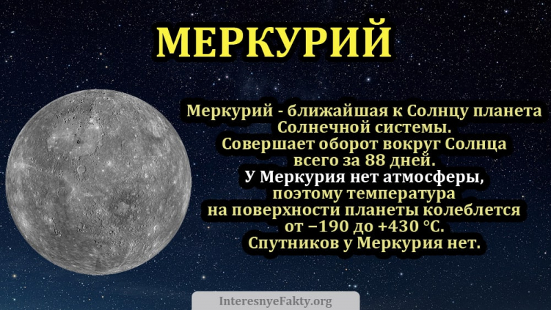 Планета меркурий – интересные факты (+видео)