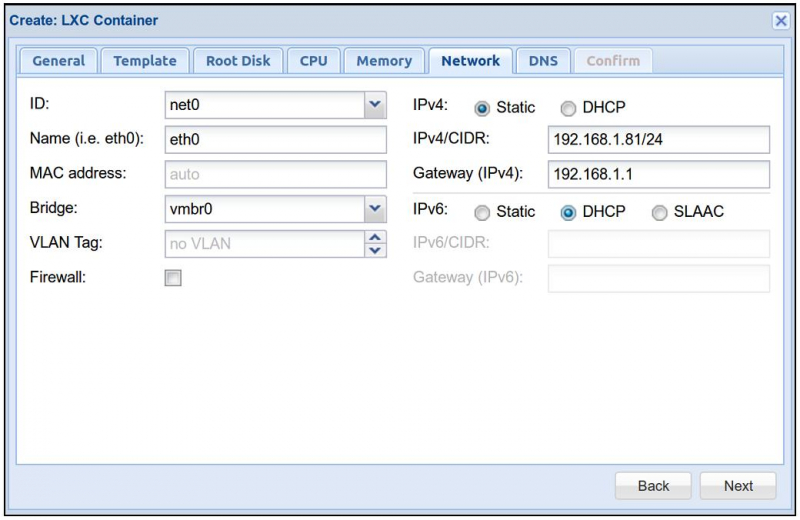 Подключение к lxc контейнеру centos 7 по ssh в proxmox
