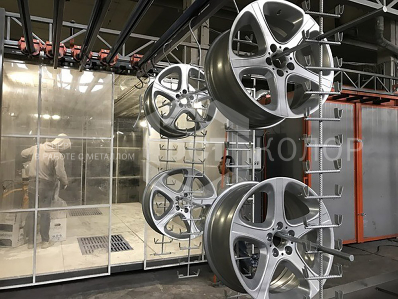 Порошковая покраска автомобильных деталей