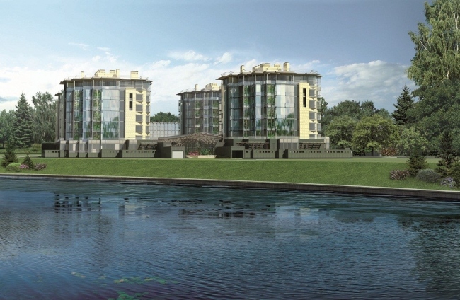 Растения атриума элитного жилого комплекса класса deluxe diadema club house
