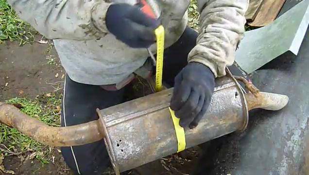Разбитая выхлопная система. как справиться?