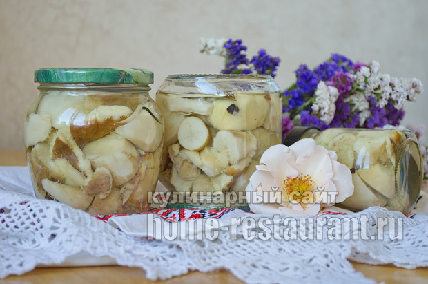 Рецепт маринованных белых грибов: на зиму, приготовление, в домашних условиях, вкусные, время, без стерилизации, фото и видео