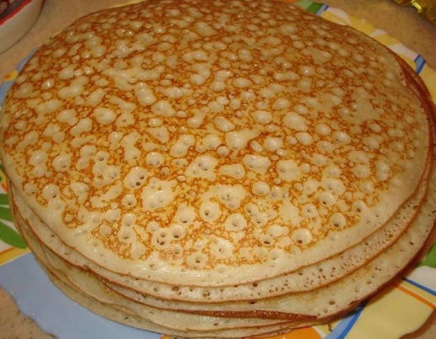Рецепт тонких блинов с дырочками на кефире: как испечь вкусные пошагово, на молоке, фото и видео