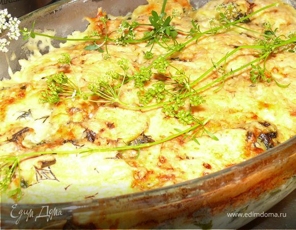 Рыбная запеканка с картофелем