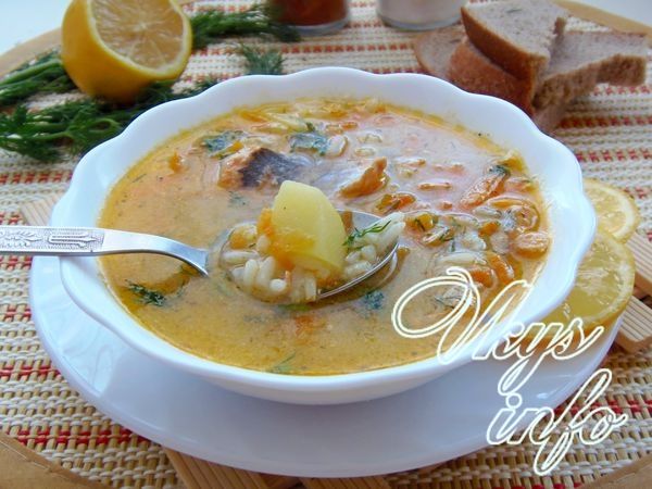 Рыбный суп из горбуши