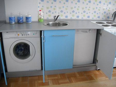 Стиральные машины, встроенные под столешницу в кухне или в ванной комнате