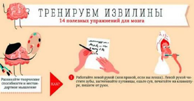 Упражнения для мозга – 14 полезных советов