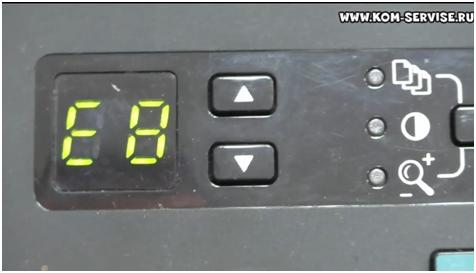 Устраняем коды ошибок принтеров hp: е8, е3, 79, а также ошибка печати