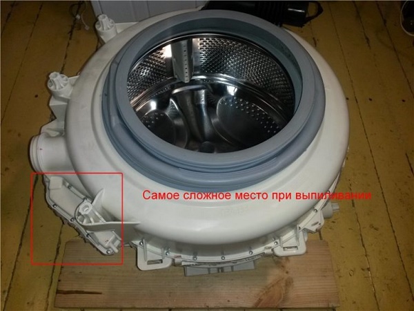 В каких стиральных машинах разборный бак?