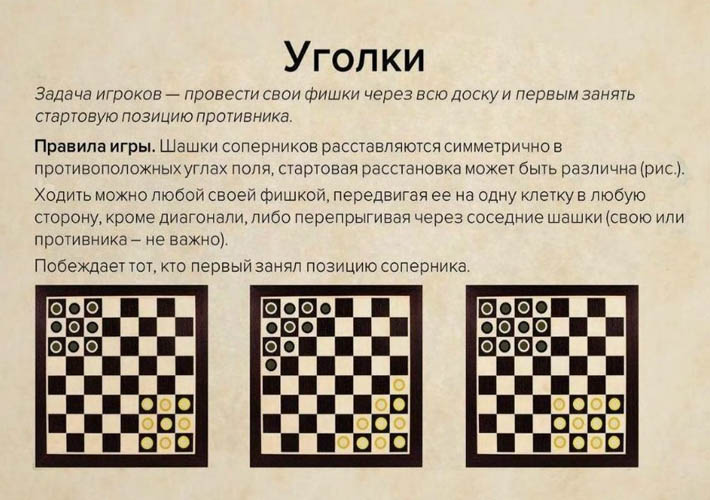 Виды игры в шашки – 5 разновидностей