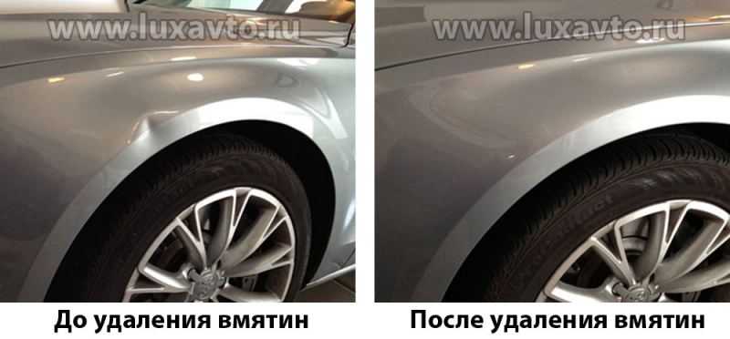 Возможно ли выправление вмятин без покраски