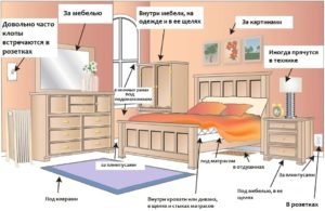 Живут ли клопы в одежде